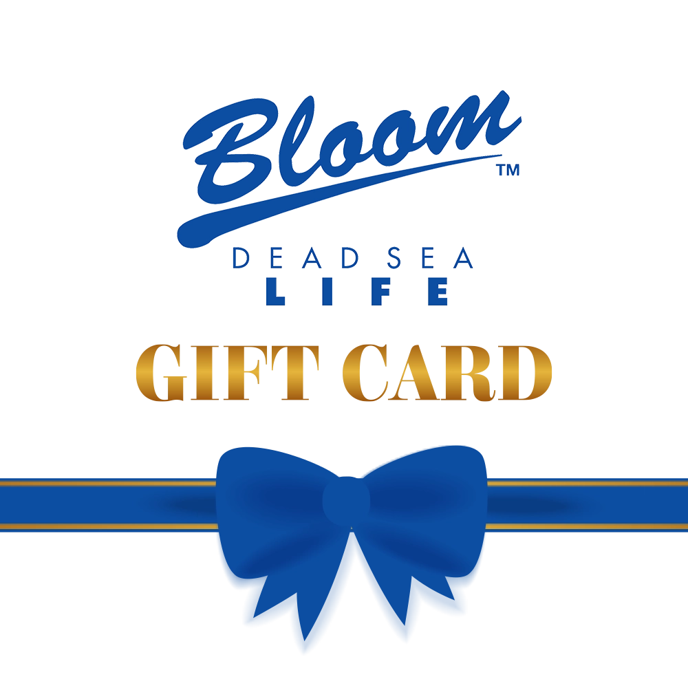 Dead Sea cosmetics digital gift card BEST GIFT EVER by Bloom for luxury natural skincare products