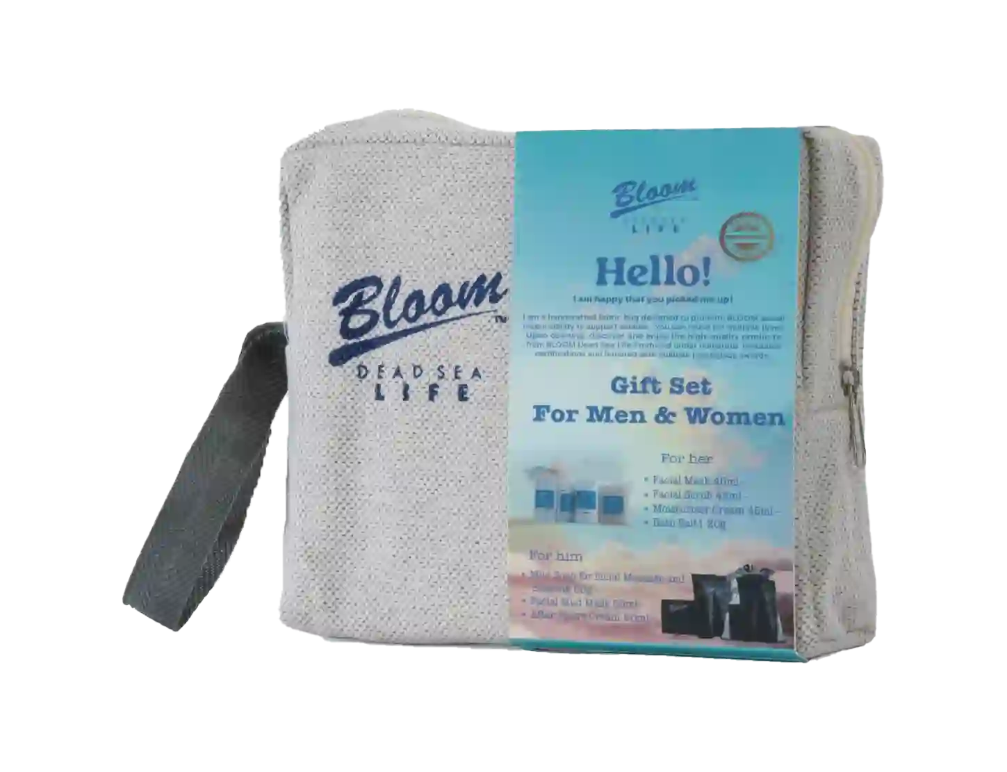 Couples Care Kit for women and Men, with Dead Sea skincare products.