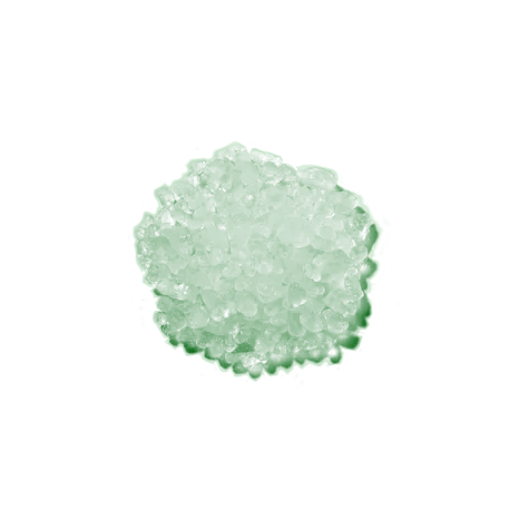 Green Menthol Dead Sea Bath Salt, infused with menthol for a refreshing, invigorating bath experience that soothes muscles and revitalizes skin.