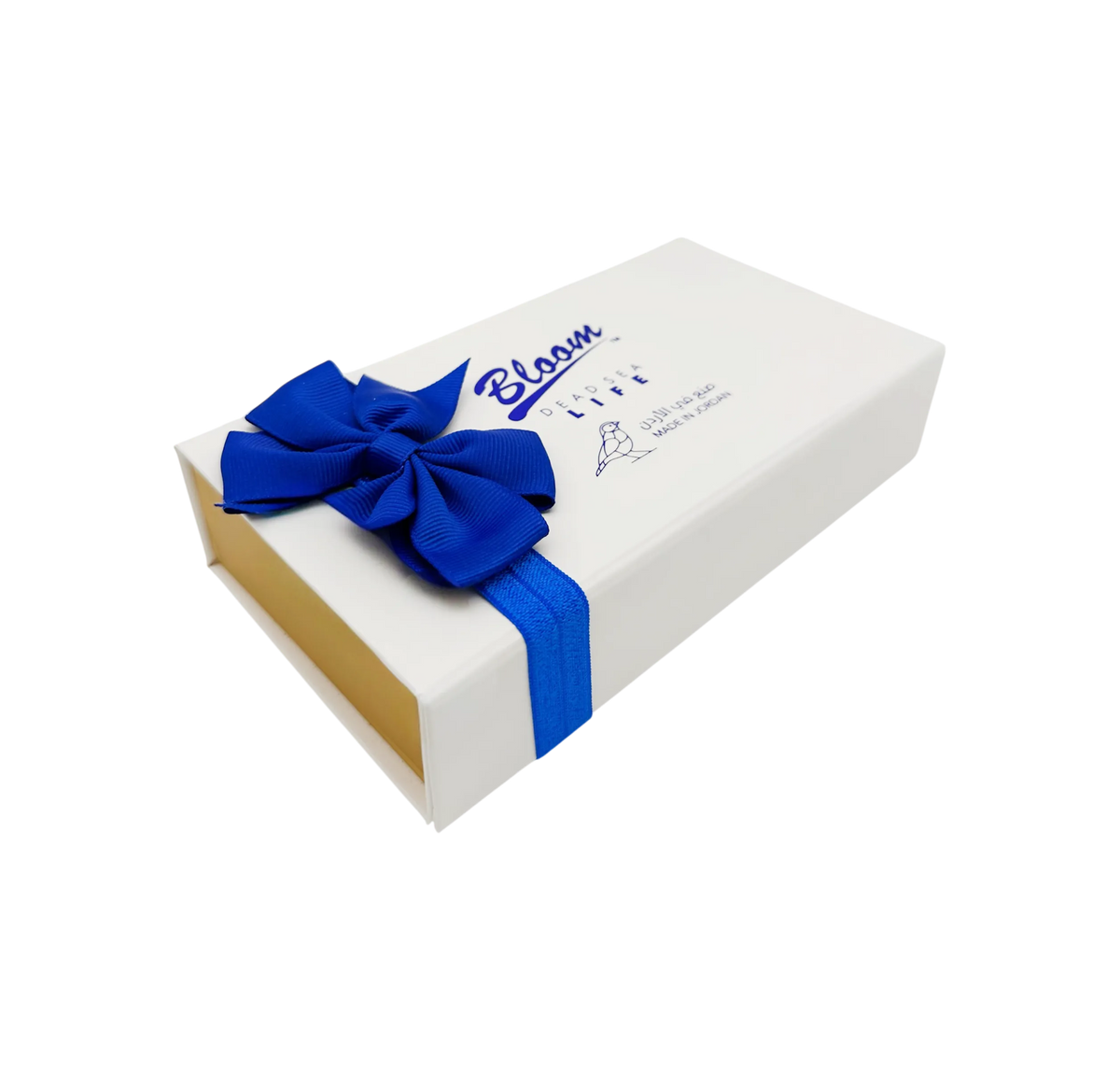 Natural home manicure gift set by Bloom featuring Dead Sea mineral hand cream and nail buffer block