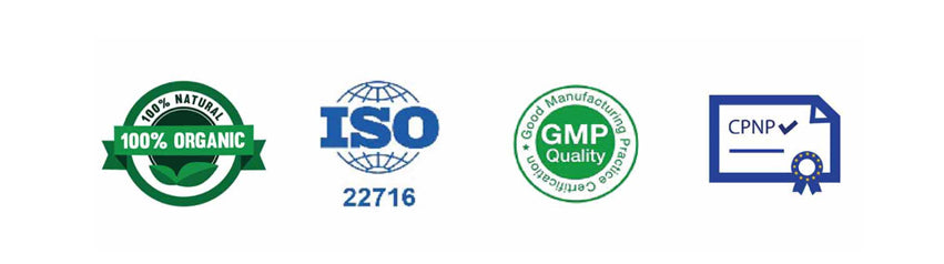 Bloom's official certificates, highlighting the brand's quality and commitment to excellence.