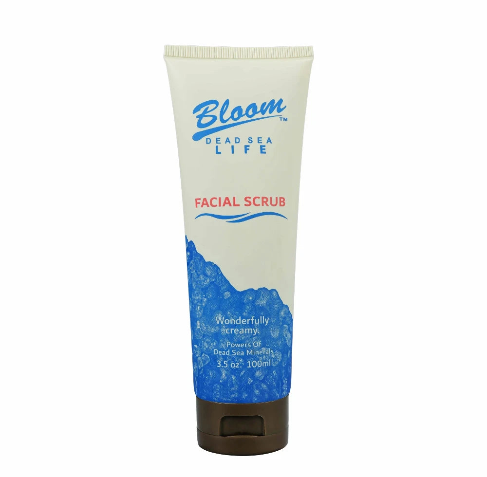 Bloom Dead Sea Face Exfoliator – Gently exfoliates and removes impurities while leaving skin refreshed and smooth with natural Dead Sea minerals.