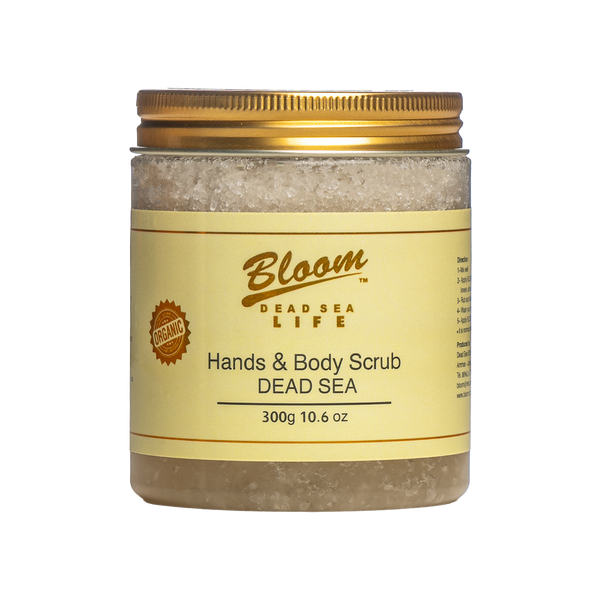 Organic Dead Sea Body Scrub - Gently exfoliates and revitalizes skin with natural minerals for a smooth, glowing finish.
